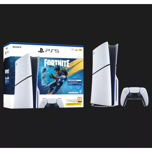 Ігрова приставка Sony PlayStation 5 Slim (Blu-Ray) (Fortnite Flowering Chaos Bundle) (1TB) (UA)