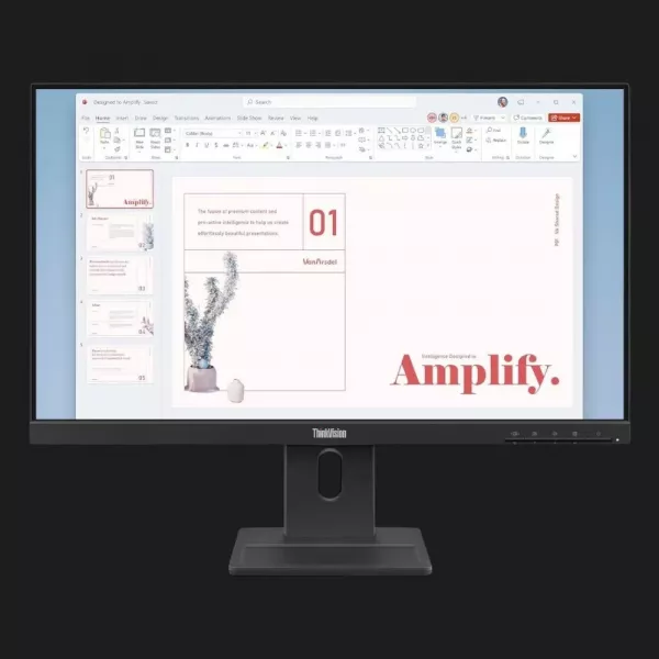 Монітор Lenovo 23.8" ThinkVision E24-40 IPS 100Hz 64BAMAT1UA (Raven Black) (UA)