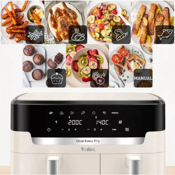 Мультипіч Tefal Dual Easy Fry Essential EY901AE0 (White)