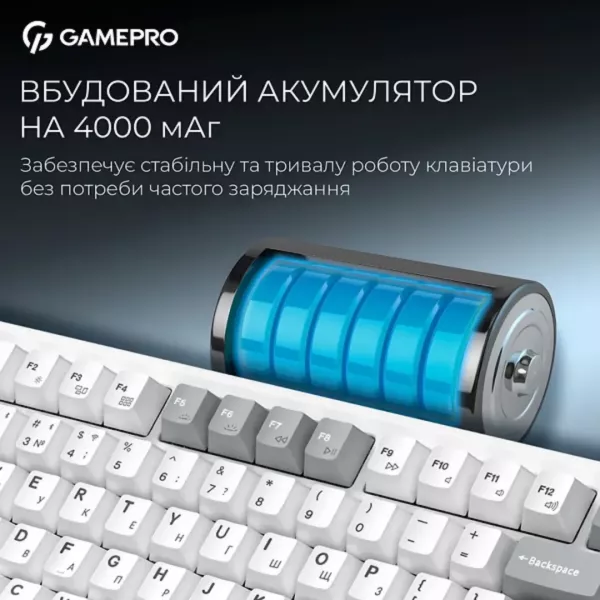 Клавіатура GamePro Asgard Yord (MK266WH) (White) (UA)