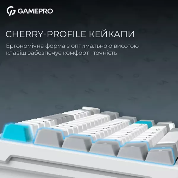 Клавіатура GamePro Asgard Yord (MK266WH) (White) (UA)