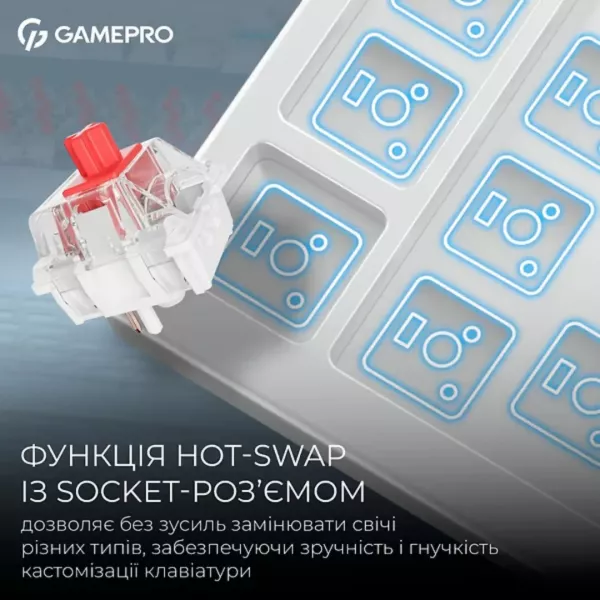Клавіатура GamePro Asgard Yord (MK266WH) (White) (UA)