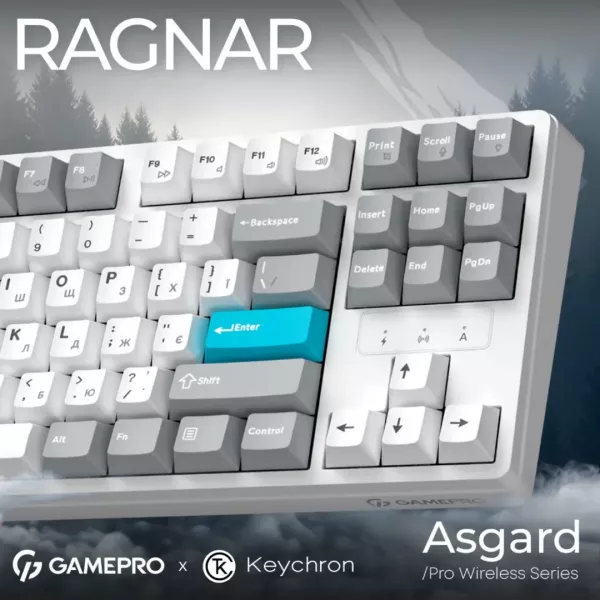 Клавіатура GamePro Asgard Ragnar (MK285WH) (White) (UA)