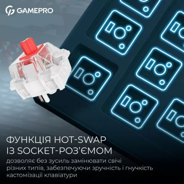 Клавіатура GamePro Asgard Drakkar (MK305BL) (Blue) (UA)