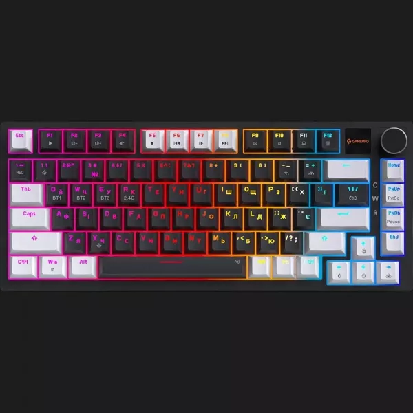 Клавіатура GamePro Asgard Valhalla Pro 75% Rainy switches (Black) (UA)