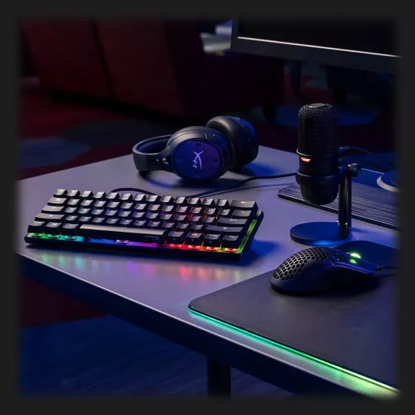 Клавіатура HyperX Alloy Origins 60 (HX red linear) (Black)