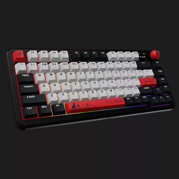 Клавіатура ігрова Ajazz AK820 MAX Avocado Switch (Black) (AK820MAX-AS-BG) (UA)