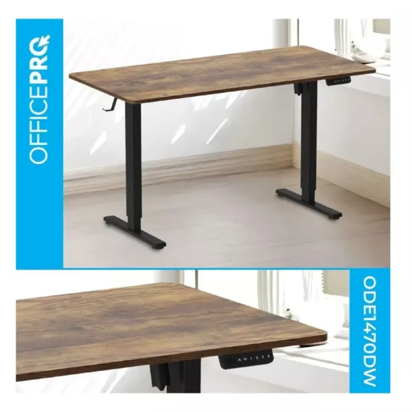 Комп'ютерний стіл OfficePro ODE1470DW (Dark Wood/Black)