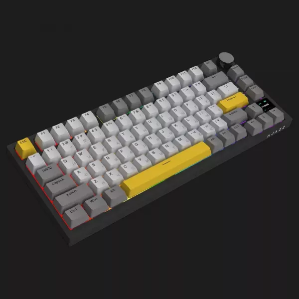 Клавіатура ігрова Ajazz AK820 PRO Gift Switch (Black) (AK820PRO-G-BGY) (UA)