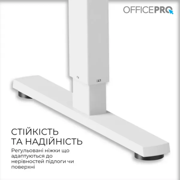 Комп'ютерний стіл OfficePro ODE1670WB (White/Black) (UA)