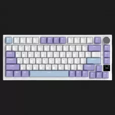 Клавіатура ігрова Ajazz AK820 PRO Gift Switch (White/Purple) (AK820PRO-G-PWB) (UA)