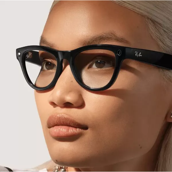 Смарт-окуляри Ray-Ban Meta Skyler (Shiny Black /Clear) (RW4010 601/SB 52-20) (M)