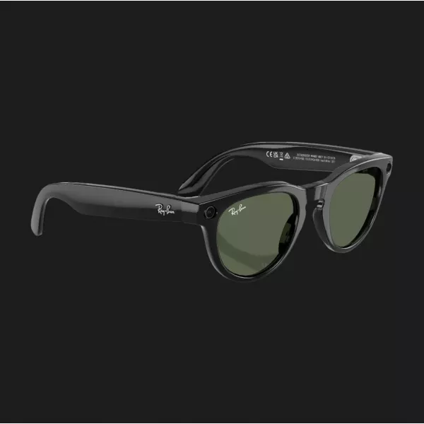 Смарт-окуляри Ray-Ban Meta Headliner (Gen 2) Low Bridge Fit (Shiny Black/G-15 Green) (RW4013F 601/71 51-23) (M)