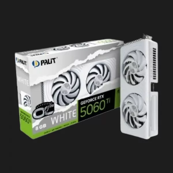 Відеокарта Palit GeForce RTX 5060 Ti White OC 8GB (NE7506TU19P1-GB2062M)