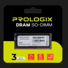 Оперативна памʼять Prologix SO-DIMM DDR4 8GB 1x8GB 3200MHz (PRO8GB3200D4S)
