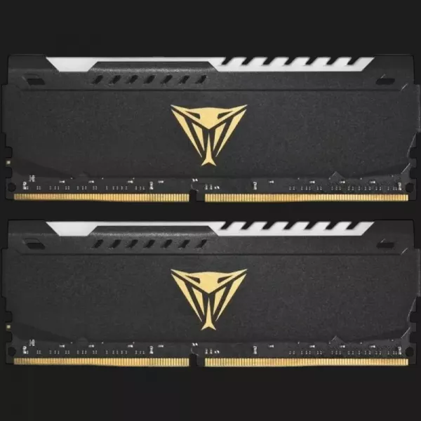 Оперативна памʼять Patriot Viper Steel RGB Black DDR4 64GB 2x32GB 3200MHz (PVSR464G320C8K)