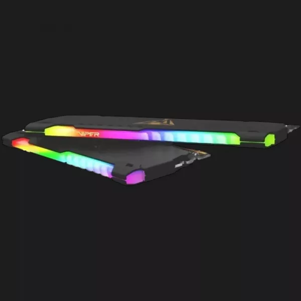 Оперативна памʼять Patriot Viper Steel RGB Black DDR4 64GB 2x32GB 3200MHz (PVSR464G320C8K)