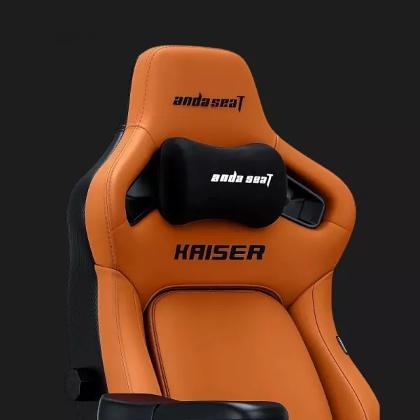 Крісло ігрове Anda Seat Kaiser 4 V2 XL PVC (Orange) (UA)