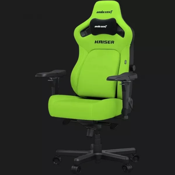 Крісло ігрове Anda Seat Kaiser 4 V2 XL PVC (Cyber Green) (UA)