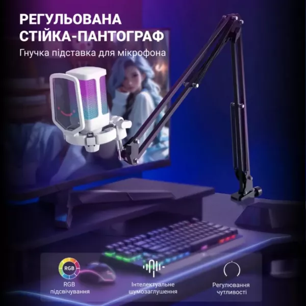 Мікрофон Fifine Q6TW (White) (UA)