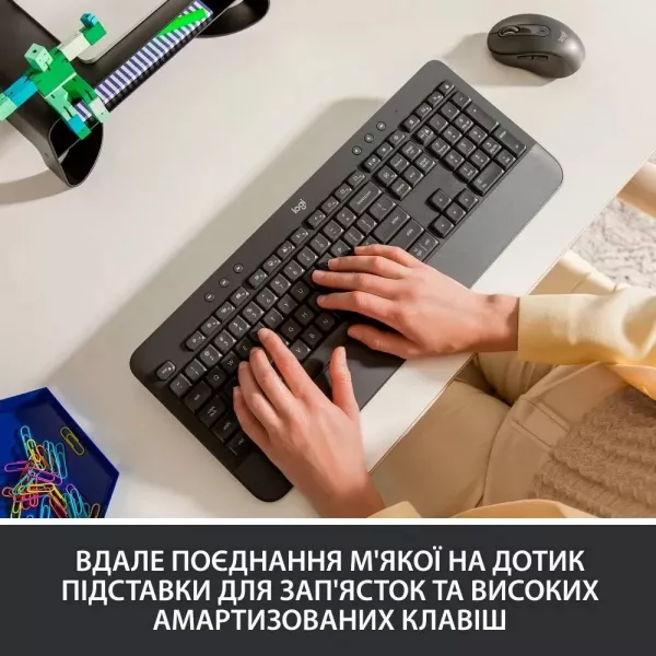 Клавiатура бездротова Logitech Signature K650 USB (Graphite) (UA)