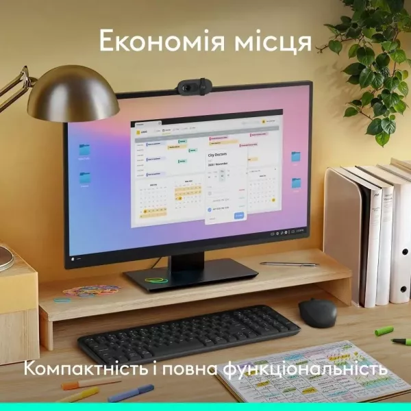 Комплект Logitech MK250 (Graphite) (UA)