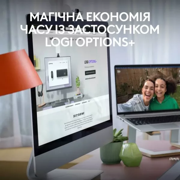 Клавiатура бездротова Logitech Signature Slim K950 USB (Off-White) (UA)