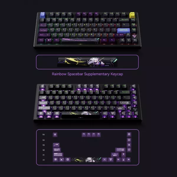 Ігрова клавіатура ATK RS7 eSports Hall Effect ENG (Black) (UA)