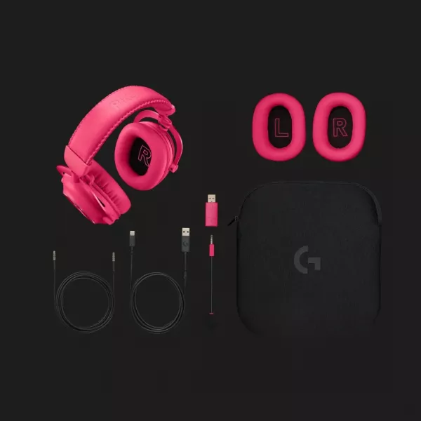 Ігрові навушники Logitech G Pro X2 Wireless LightSpeed (Magenta) (EU)