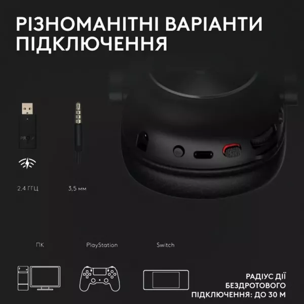 Ігрові навушники Logitech G Pro X2 Wireless LightSpeed (Magenta) (EU)