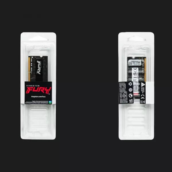 Оперативна памʼять Kingston Fury Impact SO-DIMM DDR4 8GB 1x8GB 3200MHz (KF432S20IB/8)