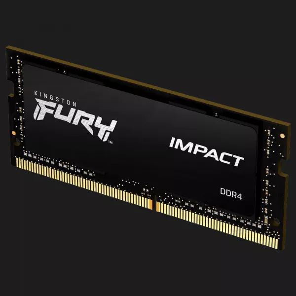 Оперативна памʼять Kingston Fury Impact SO-DIMM DDR4 16GB 1x16GB 3200MHz (KF432S20IB/16)