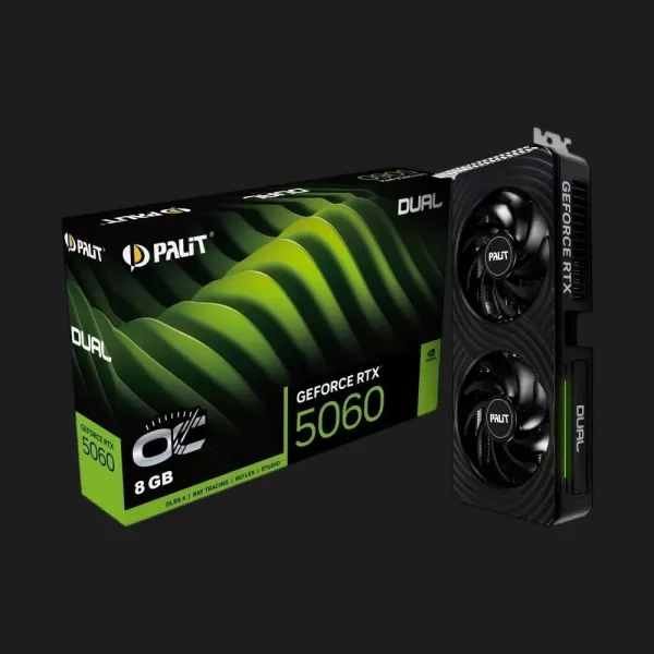 Відеокарта Palit GeForce RTX 5060 DUAL 8GB (NE75060019P1-GB2063D)