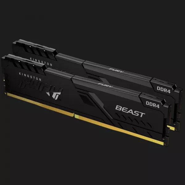 Оперативна памʼять Kingston Fury Beast DDR4 32GB 2x16GB 3200MHz (KF432C16BBK2/32)