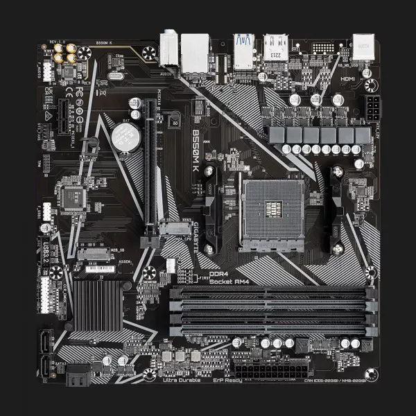 Материнська плата GIGABYTE B550M K (B550M K)