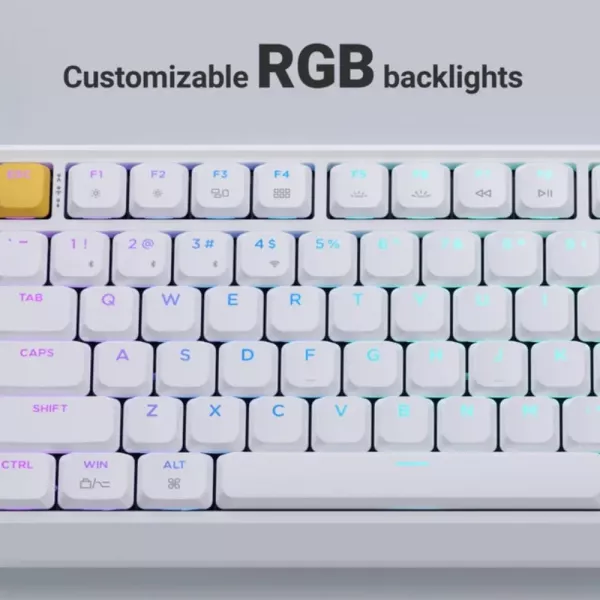 Ігрова клавіатура Keychron J1 82 Key RGB K Pro Brown (White) (J1-Q3-UA)