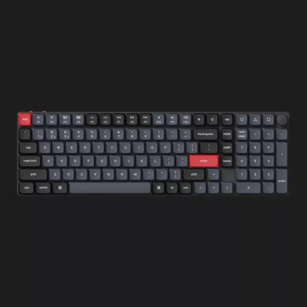 Ігрова клавіатура Keychron K17 Pro 103 Key RGB Gateron MX 2.0 Red (Black) (K17P-B1-UA)