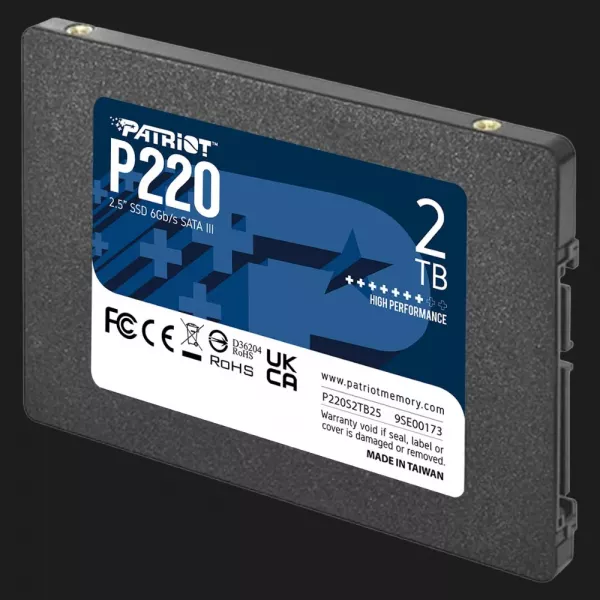 Накопичувач SSD Patriot P220 2TB SATA (P220S2TB25)
