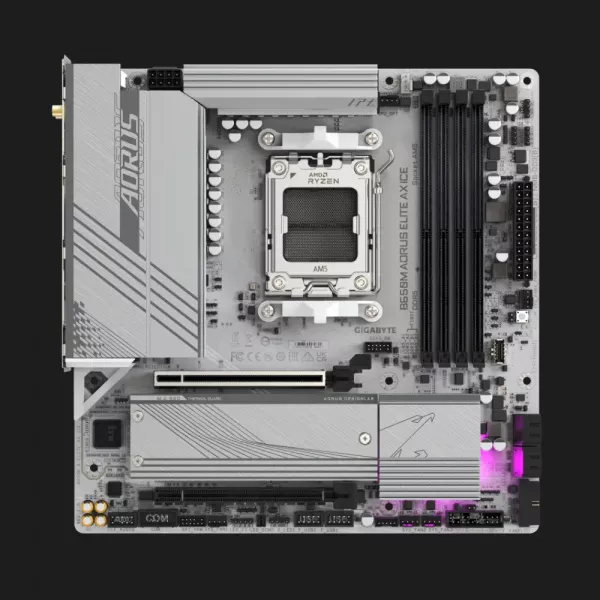 Материнська плата GIGABYTE B650M A ELITE AX ICE 1.1 (B650M A ELITE AX ICE 1.1)