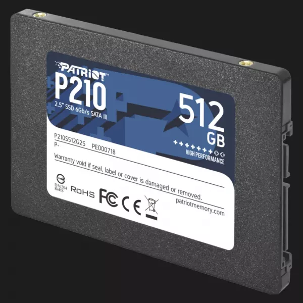 Накопичувач SSD Patriot P210 512GB SATA (P210S512G25)