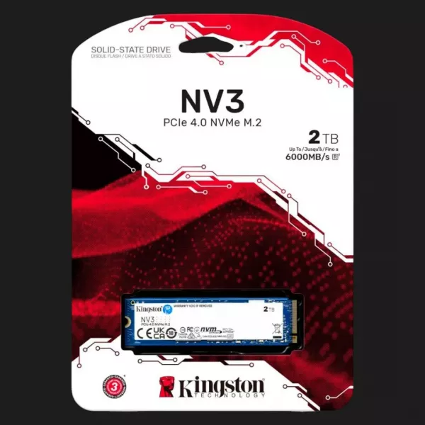 Накопичувач SSD Kingston NV3 2TB NVMe PCIe 4.0 (SNV3S/2000G)