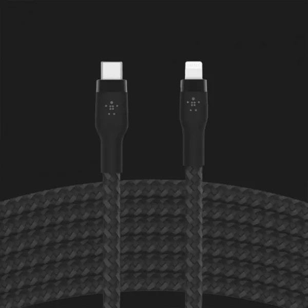 Кабель Belkin Braided Silicone USB-С to Lightning 1m (Black)