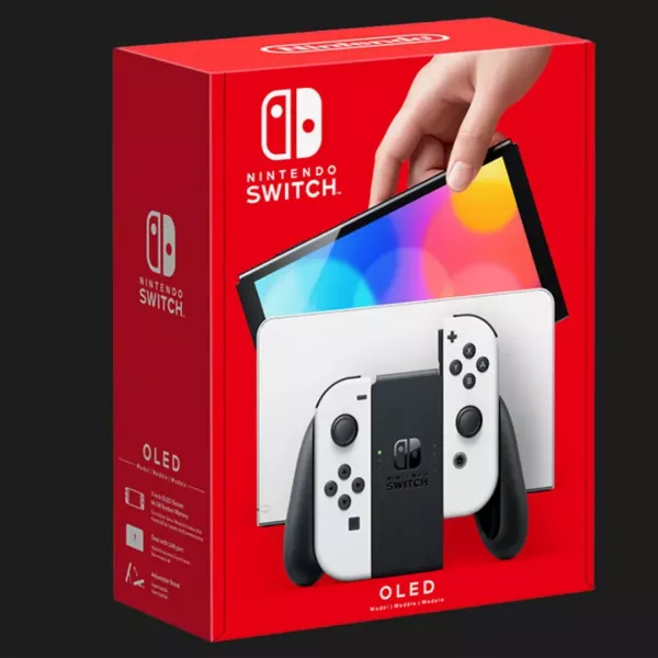 Портативна ігрова приставка Nintendo Switch OLED with White Joy-Con (045496453435)