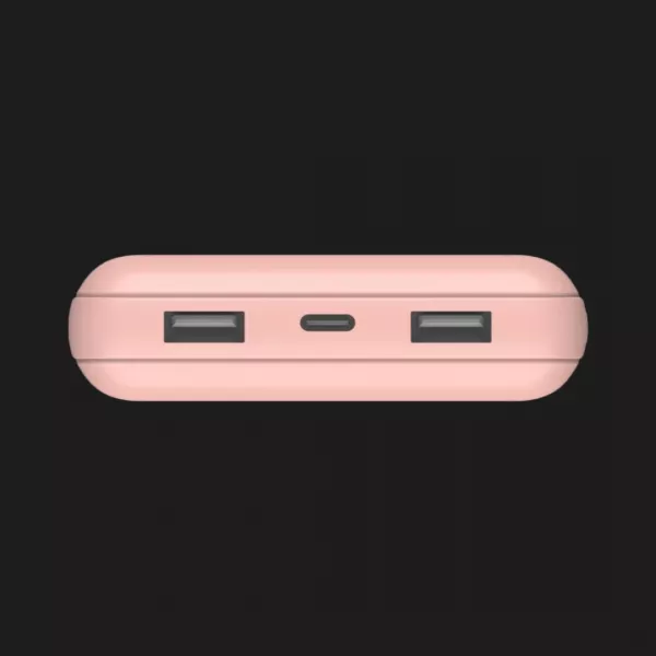 Портативний акумулятор Power Bank Belkin 20000mAh, 15W, Dual USB-A, USB-C (Rose Gold)