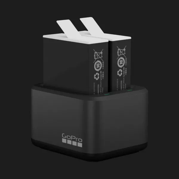 Подвійний зарядний пристрій GoPro Dual Battery Charger + Акумулятор Enduro 2 шт для Hero11/10/9 (ADDBD-211-EU)