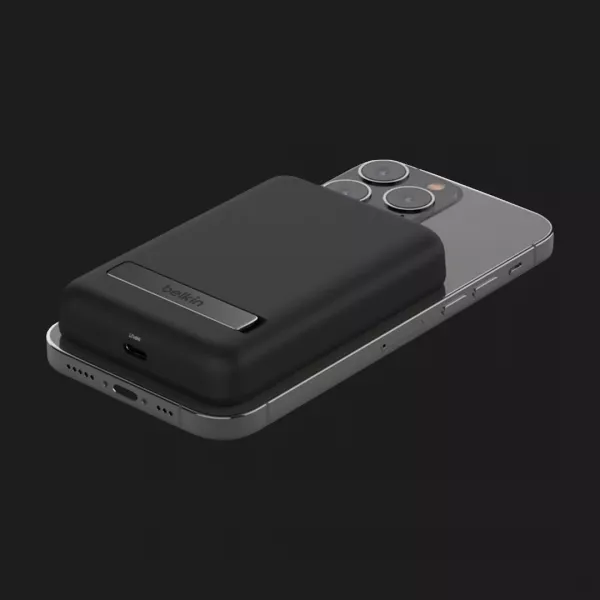 Безпровідний повербанк Power Bank Belkin MagSafe Wireless with Stand (5000mAh) (Black)