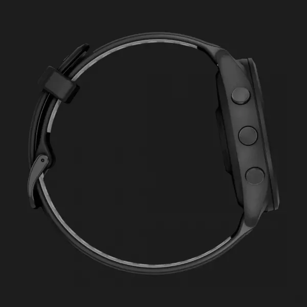 Garmin Forerunner 265 Black Bezel and Case with Black/Powder Gray Silicone Band