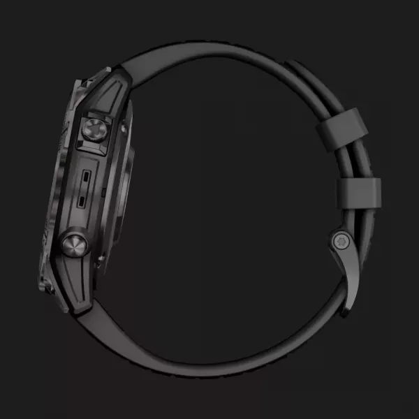 Garmin Fenix 7 Pro Sapphire Solar Carbon Gray DLC Titanium with Black Band