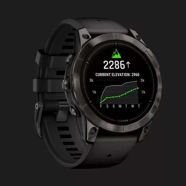 Garmin Epix Pro (Gen 2) Sapphire 47mm Carbon Gray DLC Titanium with Black Band
