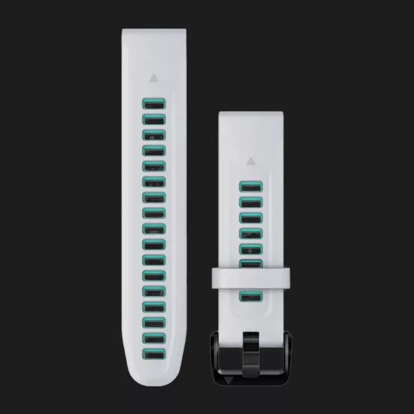 Ремінець Garmin 20mm QuickFit Whitestone/Aqua Silicone Bands (010-13279-07)